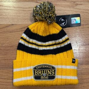47 Brand Bruins Centennial Yellow and Black Beanie